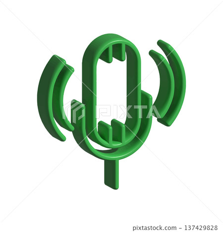 Mic icon design template 137429828