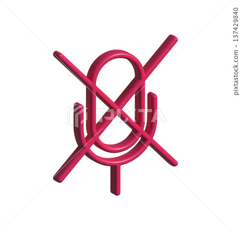 Mic icon design template Mic icon design template 137429840