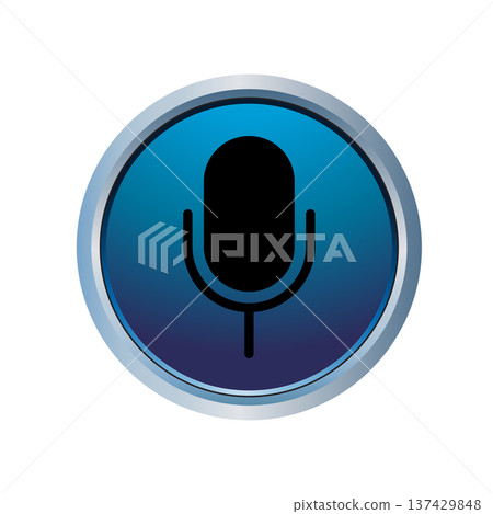 Mic icon design template Mic icon design template 137429848