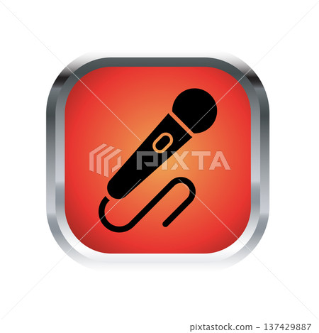 Mic icon design template 137429887