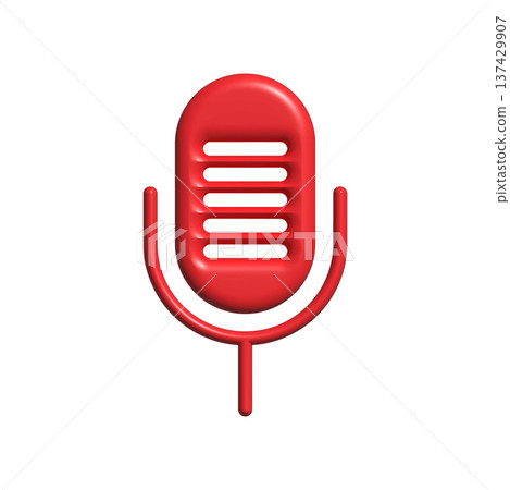 Mic icon design template Mic icon design template 137429907