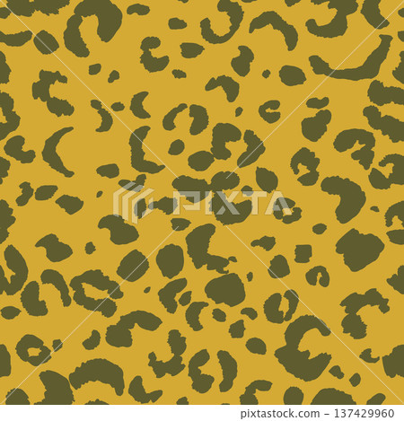 Abstract modern leopard seamless pattern. Animals trendy background. Color decorative vector stock illustration for print, card, postcard, fabric, textile. Modern ornament of stylized skin Abstract modern leopard seamless pattern. Animals trendy background. Color decorative vector stock illustration for print, card, postcard, fabric, textile. Modern ornament of stylized skin 137429960