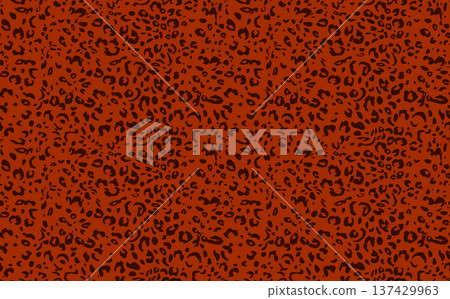 Abstract modern leopard seamless pattern. Animals fashion trendy background. Color decorative vector illustration for print, fabric, textile. Modern ornament of stylized skin 137429963