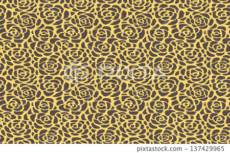 Abstract modern leopard seamless pattern. Animals fashion trendy background. Color decorative vector illustration for print, fabric, textile. Modern ornament of stylized skin 137429965