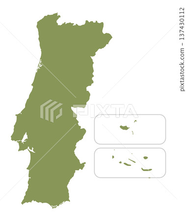 Map of Portugal, sign silhouette. World Map Globe. Vector Illustration isolated on transparent background. Europe continent Map of Portugal, sign silhouette. World Map Globe. Vector Illustration isolated on transparent background. Europe continent 137430112