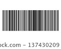 Barcode barcode identification number product scanning . Vertical stripes resembling. Code stripes sticker. Barcode labels, customers qr code 137430209