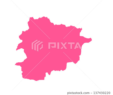 Map of Andorra, sign silhouette. World Map Globe. Vector Illustration isolated on white background. Europe continent Map of Andorra, sign silhouette. World Map Globe. Vector Illustration isolated on white background. Europe continent 137430220