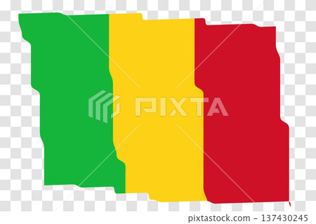 Waving Flag of Mali. National symbol in official colors. Template icon. Abstract vector background. Fluttering effect Waving Flag of Mali. National symbol in official colors. Template icon. Abstract vector background. Fluttering effect 137430245