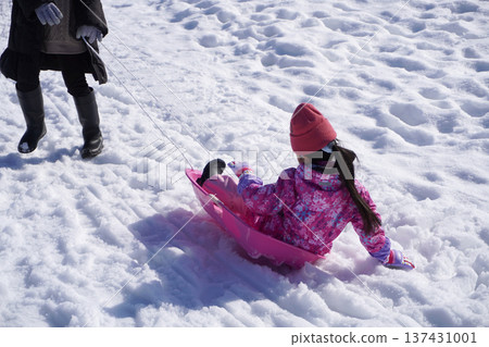 Sledding (pulling a sled) 01 Sledding (pulling a sled) 01 137431001