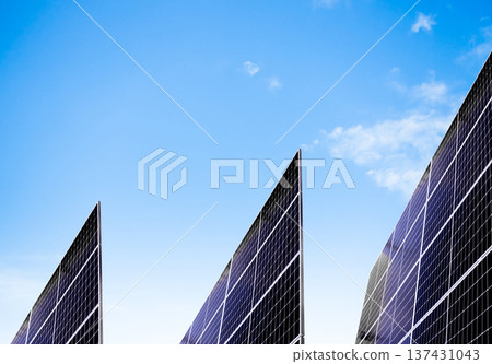 Solar Panel Rooftop House Electricity Buiding Roof System Techology Sun Light Power Eco Energy Environment Ecology Cell Plant on Blue Sky, Clean Carbon Electric Renewable Photovoltaic Rooftop Modern. Solar Panel Rooftop House Electricity Buiding Roof System Techology Sun Light Power Eco Energy Environment Ecology Cell Plant on Blue Sky, Clean Carbon Electric Renewable Photovoltaic Rooftop Modern. 137431043