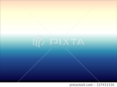Simple gradient background material - Shinonome clouds on the sea 137431316