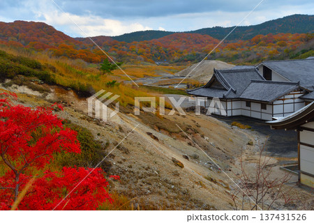 Mount Osore in late autumn (Mutsu City, Aomori Prefecture) 137431526