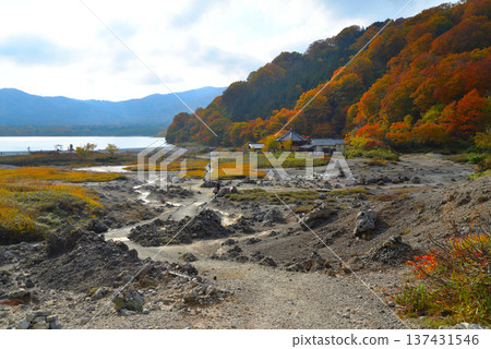 Mount Osore in late autumn (Mutsu City, Aomori Prefecture) Mount Osore in late autumn (Mutsu City, Aomori Prefecture) 137431546