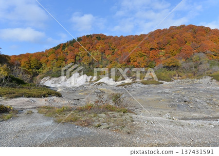 Mount Osore in late autumn (Mutsu City, Aomori Prefecture) 137431591