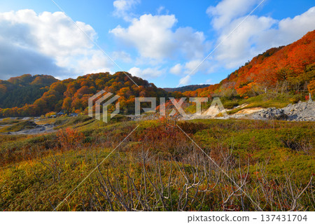 Mount Osore in late autumn (Mutsu City, Aomori Prefecture) Mount Osore in late autumn (Mutsu City, Aomori Prefecture) 137431704