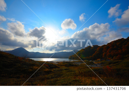 Mount Osore in late autumn (Mutsu City, Aomori Prefecture) 137431706