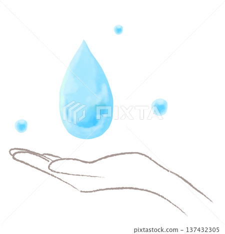 Watercolor illustration of a lovely hand-wrapped gift Watercolor illustration of a lovely hand-wrapped gift 137432305