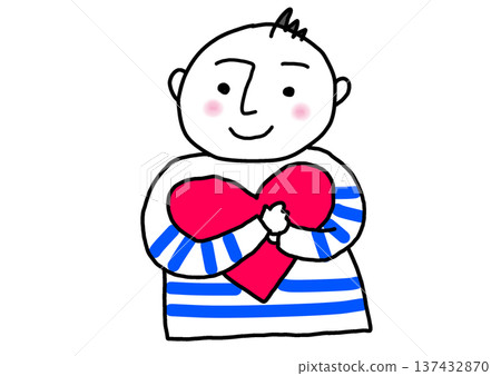 Person holding a heart Person holding a heart 137432870
