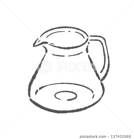 Illustration of an empty coffee server (round) Illustration of an empty coffee server (round) 137432888