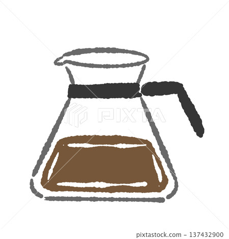 咖啡器具(燒杯式,盛裝咖啡)示意圖 咖啡器具(燒杯式,盛裝咖啡)示意圖 137432900