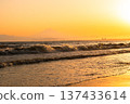 從湘南海岸看到的日落 137433614