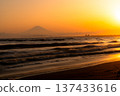 從湘南海岸看到的日落 137433616
