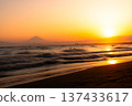 從湘南海岸看到的日落 137433617