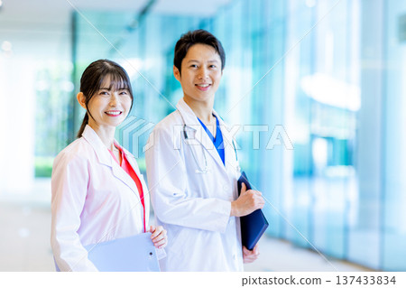 Young nurse working in a hospital 137433834