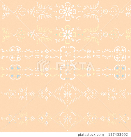Hand-painted Turkish pattern 137433992