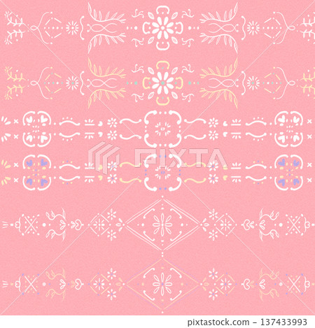 Hand-painted Turkish pattern Hand-painted Turkish pattern 137433993