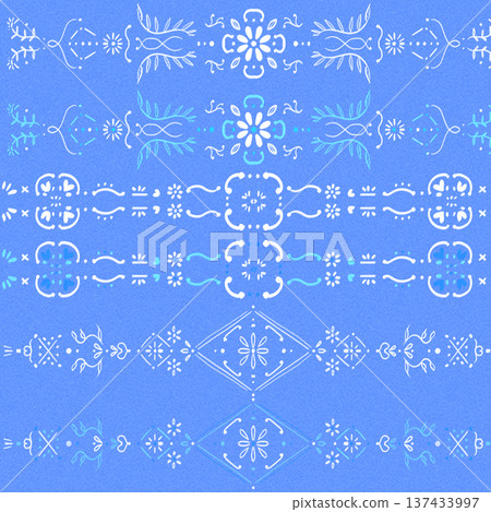 Hand-painted Turkish pattern 137433997