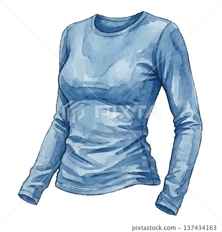 水彩風格內衣插畫 水彩風格內衣插畫 137434163