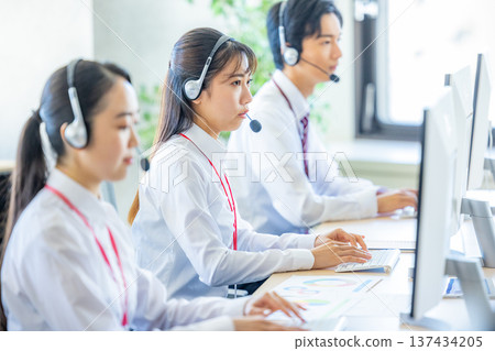 呼叫中心員工 137434205