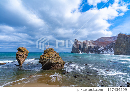 Ebisu Rock and Daikoku Rock in Winter, Yoichi Ebisu Rock and Daikoku Rock in Winter, Yoichi 137434299