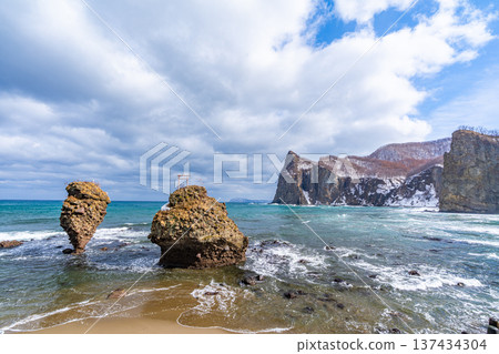 冬天的惠比壽岩和大黑岩，餘市 137434304