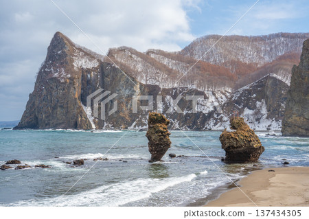 冬天的惠比壽岩和大黑岩，餘市 137434305