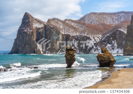 冬天的惠比壽岩和大黑岩，餘市 137434306