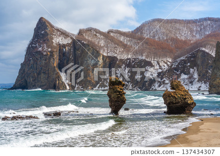 冬天的惠比壽岩和大黑岩，餘市 137434307