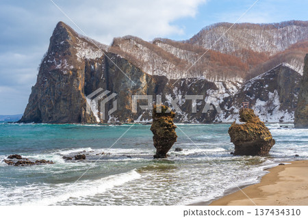 冬天的惠比壽岩和大黑岩，餘市 137434310