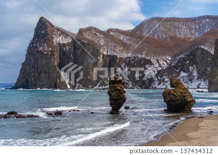 冬天的惠比壽岩和大黑岩，餘市 137434312