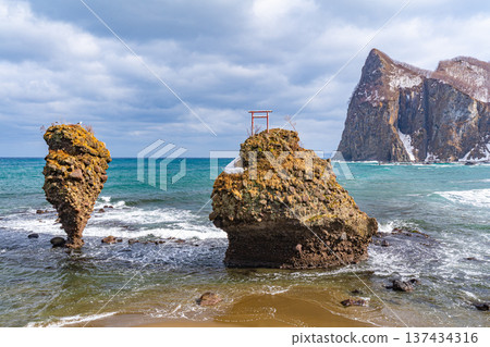 冬天的惠比壽岩和大黑岩，餘市 137434316