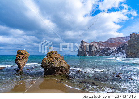 冬天的惠比壽岩和大黑岩，餘市 137434319