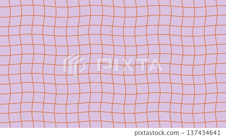 Pink and orange wavy grid pattern abstract background | Grid, geometric pattern, stripes, wavy lines 137434641