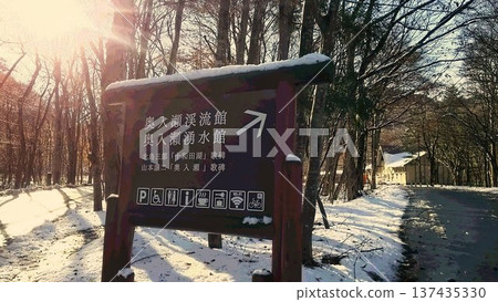 青森縣奧入瀨溪流博物館春季博物館資訊板 137435330