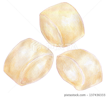 水彩插畫,手繪饅頭 水彩插畫,手繪饅頭 137436333