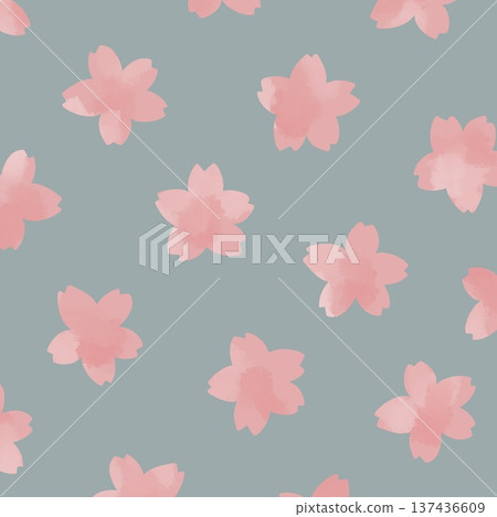 Watercolor cherry blossom wallpaper/pattern Watercolor cherry blossom wallpaper/pattern 137436609