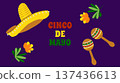 Cinco de Mayo holiday Festive Fiesta Parade. For ads web design marketing visuals. Vector illustration. 137436613