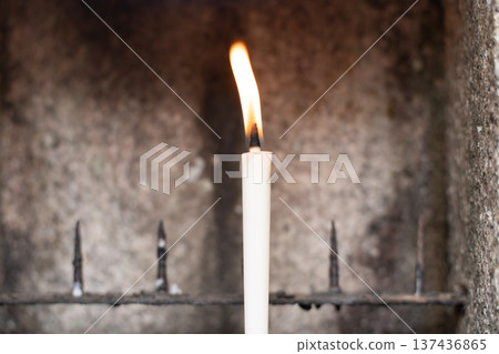 Japanese candles 137436865