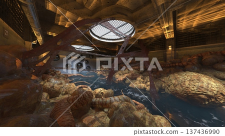 一條走廊遭到外星人攻擊 一條走廊遭到外星人攻擊 137436990