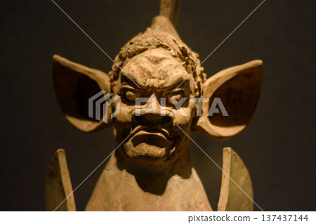 Exhibition of ancient stone carving art in Luoyang Museum in Henan province, China 137437144